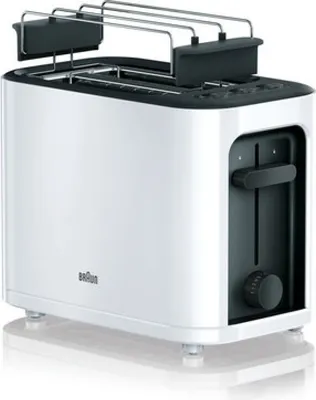 Produktbild von Braun HT3010BK, 2 Scheibe(n), Schwarz, Tasten, Drehregler, 1000 W, 297 mm, 286 mm