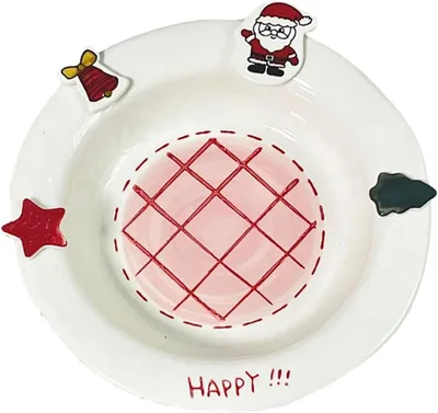 Produktbild von Keramik-Reisschale mit Weihnachtsunterglasur, 22,9 cm Suppenteller
