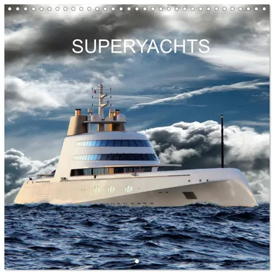 Produktbild von SUPERYACHTS (Wandkalender 2027 12 × 12 Zoll) CALVENDO, 12-monatiger Wandkalender