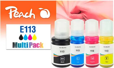 Immagine prodotto di Cartuccia d'inchiostro Peach 321322 4 pz. compatibili a resa standard nero, ciano, magenta, giallo