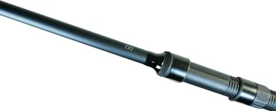 A close-up view of a fishing rod.
