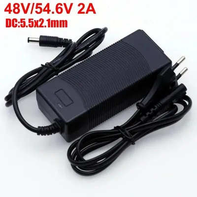 Image de Batterie lithium-ion 48 V 15 Ah - Pack de batteries 13s3p 21700 - BMS intégré - Pour outils électriques de 800 à 1 200 W - Avec chargeur 54,6 V 2 A