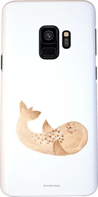 Produktbild von Mr. & Mrs. Panda Samsung Galaxy S9 Handyhülle Robbe Liegen - Weiß - Geschenk, Robben, Ostsee, Handy Case, Hülle, Lustige Sprüche, Cover, Seehund, Nordsee, Strand