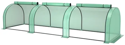 Productafbeelding van Outsunny foliertunnel, kas, kouwenkas, deur, plantenopkweek, folie, groen