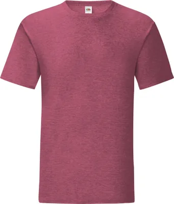 Produktbild von Fruit Of The Loom Herren T-Shirt Iconic (5 Stück/Packung) PC4369 (3XL) (Burgunderrot meliert)
