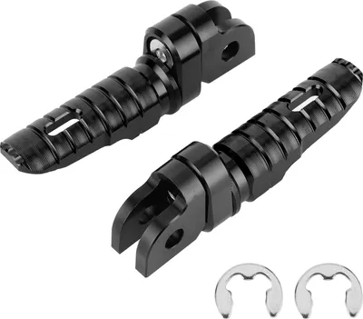 Immagine prodotto di Poggiapiedi anteriori moto coppia destra sinistra per Yamaha MT -03 MT -25 MT -07 MT -09 R3 XJ6Nero adattabile