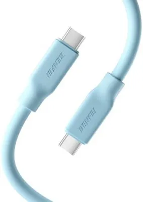 Produktbild von BENFEI Silikon USB C Monitorkabel 1M, 8K@60Hz, 4K@240Hz | 10Gbps Datenübertragung | 240W PD Ladefunktion, für iPhone 17,