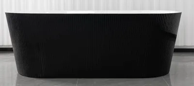 Produktbild von Freistehende Badewanne RENO 170x75x58 cm schwarz