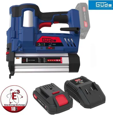 Produktbild von Güde Akku Tacker Nagler Klammergerät 18V m.Akku 2,0 Ah / Ladegerät  Nägel bis 50mm