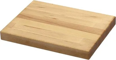 Produktbild von Holz-Hackblock aus Buchenholz naturbelassen - 370 x 280 x 40 mm