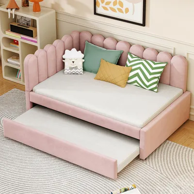 Produktbild von STILVORA Schlafsofa L-Form mit bettfunktion,Bettgetsell Polsterbett 140x200 mit matratze und Ausziehbett,Tagesbett ausziehbar
