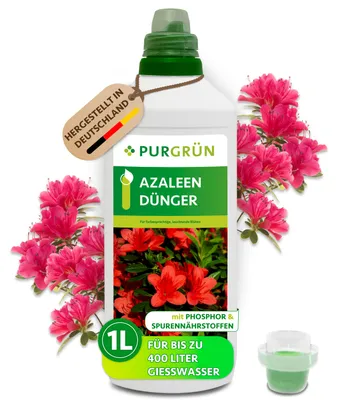 Produktbild von Purgrün Azaleen Dünger | Flüssigdünger mit extra Phosphor | 1L
