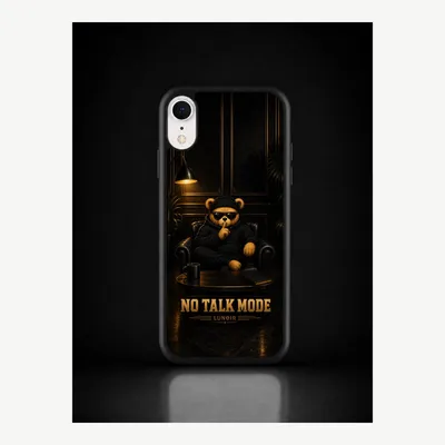 Image de Coque pour iPhone X / XS, étui de protection pour téléphone portable, modèle "Pas de bavardages" – LUNØIR ©