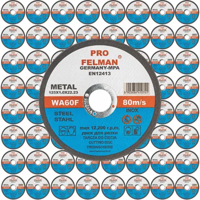 Produktbild von TEDIAM Pro Trennscheiben Metall Inox 125x1,0mm 50 Stück