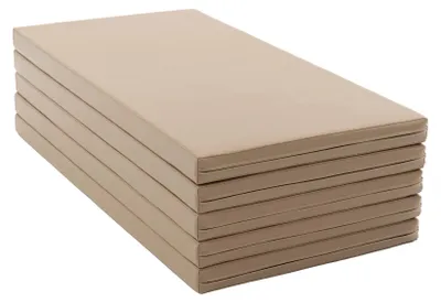 Image de Tapis de sol IGLU, ensemble de 5 pièces, gris et beige – ensemble de tapis de jeu souples et rembourrés pour chambre d'enfant