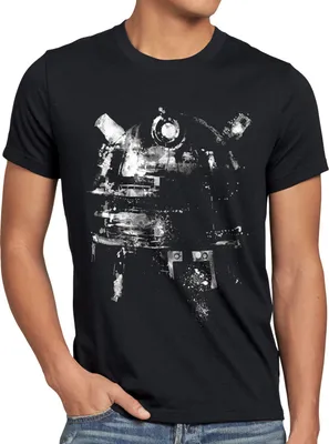 Produktbild von style3 Space Tintenkleks T-Shirt Herren zeitreise serie polizei notrufzelle, Größe:5XL