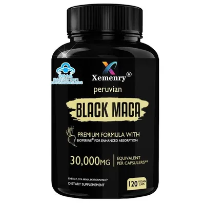 Image de Gélules de maca noire - Stimulant de testostérone, augmente l'énergie et la force musculaire