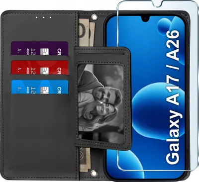 Zdjęcie produktu dla ETUI z klapką do Samsung A17 5G | A26 5G Zamykane Magnetyczne + SZKŁO 9H