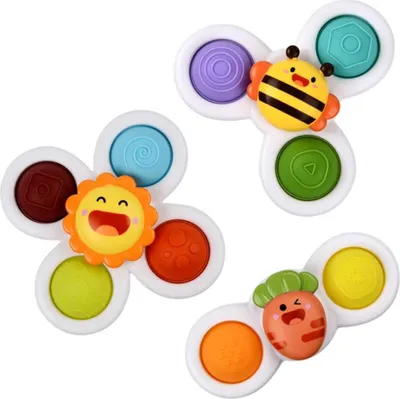 Produktbild von Babysaugne Tasse rotierende Top -Spielzeugbadspielzeug Tischsauger Gameplay Early Lerner