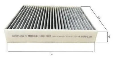 Produktbild von MAHLE Innenraumfilter LAK 923 Pollenfilter für RENAULT Clio IV Schrägheck (BH) Aktivkohle