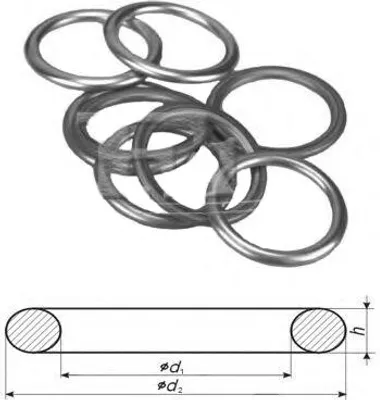 Produktbild von ELRING Dichtring 812.897 passend für MERCEDES-BENZ S-Klasse Limousine (W126) 1,5mm Kupfer 6mm 10mm