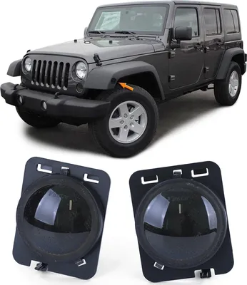 Produktbild von LED Seitenblinker Schwarz Smoke Paar passend für Jeep Wrangler JK 07-17