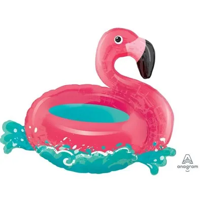 Produktbild von AMSCAN Supershape Flamingo - Schwimmreifen 0 0 0