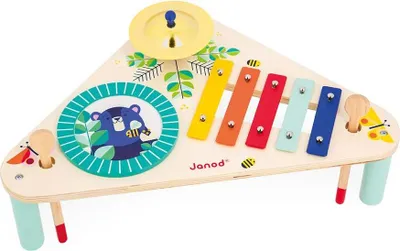 Immagine prodotto di Janod Gioia - Tavolo musicale in legno per bambini - Giocattoli musicali