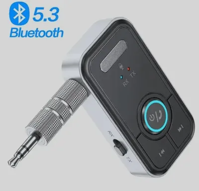Produktbild von Bluetooth 5.3 Audio Receiver Adapter AUX Kabel Auto 3.5mm Klinke USB Empfänger