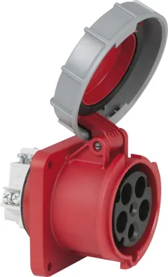 Produktbild von PCE CEE 63 A/400 V 5-pin Socket female Rot - IP67