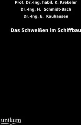 Produktbild von Das Schweißen im Schiffbau