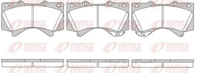 Produktbild von REMSA Bremsbeläge Satz Vorne Bremsklötze für TOYOTA HILUX III Pick-up (TGN1, GGN2, GGN1, KUN2, KUN1) 1271.02