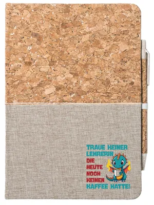 Produktbild von Huuraa Notizbuch A5 Lehrerin trauen noch keinen Kaffee hatte 80 Blatt inkl. Kugelschreiber Tagebuch Geschenkidee