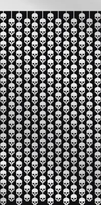 Obrázek produktu pro Závěs na dveře Halloween lebky 200 x 100cm
