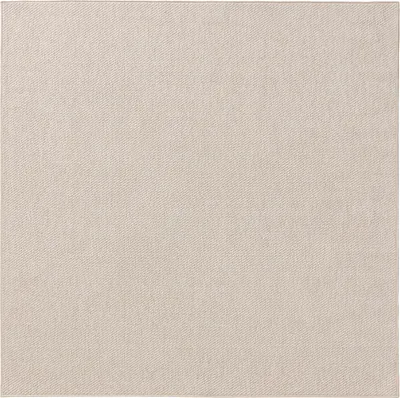Produktbild von In- & Outdoor-Teppich Iowa Creme 300x300 cm Wohnzimmer Quadratisch Einfarbig Modern Kurzflor benuta Skandinavisch