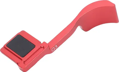 Produktbild von Daumenauflage für Leica Q3 Kamera Blitzschuh Daumenauflage für stabilen Halt mit kratzfestem Silikonpad Rot