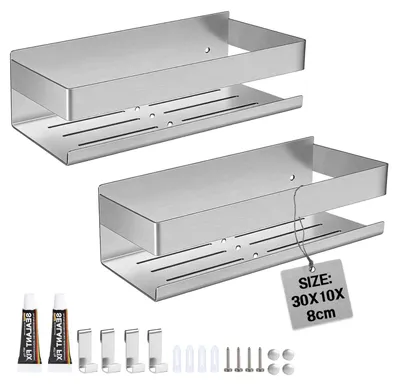Produktbild von Omgoods – Duschablage ohne Bohren mit 8 Haken