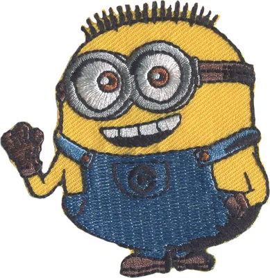 Produktbild von Mono Quick 16707 Minion Dave lacht, Patch, Bügelbild, ca. 6 x 6,5 cm