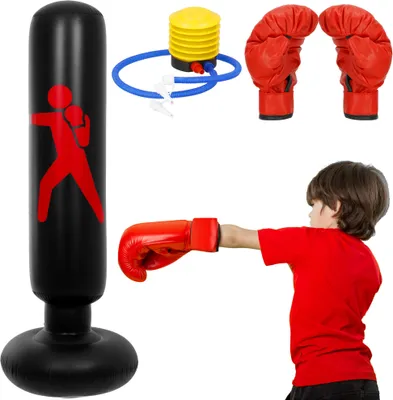 Produktbild von Kinder-Boxsack Standboxsack 160 cm Boxhandschuhe für Jungen