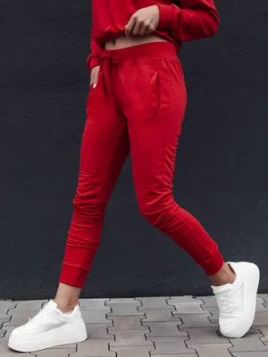 Obrázek produktu pro Dstreet Dámské tepláky Relax Mode červená XL