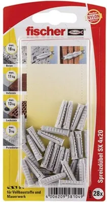 Produktbild von Fischer Dübel SX 4x20 KP K (28), 058104