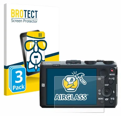 Produktbild von 3x BROTECT Schutzglas für Sony Cyber-Shot DSC-HX60 Schutzfolie Panzer Folie Glas Display Schutz klar
