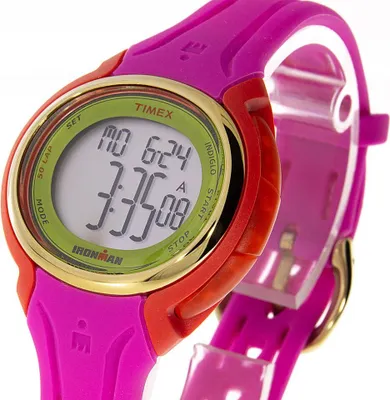 A close-up view of a digital watch.