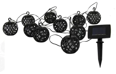 Obrázek produktu pro LED pohádková světla, solární světlo, IP44, černá, D 485 cm