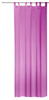 Produktbild von Vorhang pink 140x245 cm transparent Schlaufen Gardine Organza Dekoschal