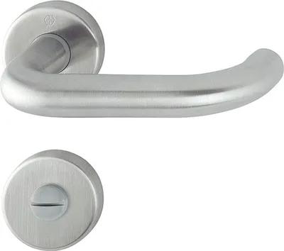 Immagine prodotto di Set di maniglie a leva HOPPE PARIS - su rosone WC, 37 - 42, acciaio inox satinato