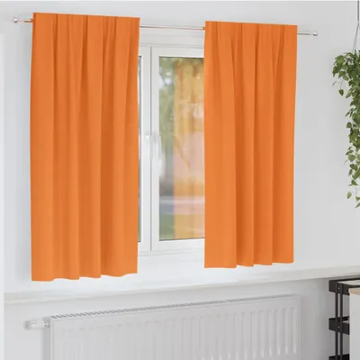 Obrázek produktu pro Odolné zatemňovací závěsy se závěsy oranžový polyester - Záclony a závěsy Octo9287939 1parcel