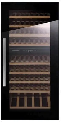 Zdjęcie produktu dla Küppersbusch FWK4800.0S, Chłodziarka na wina z kompresorem, Wbudowany, 79 butel., G, Światło wewnętrzne, Czarny