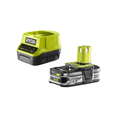 Produktbild von Akku RYOBI 18V 2.5Ah OnePlus LithiumPlus und Schnellladegerät 2.0Ah RC18120-125