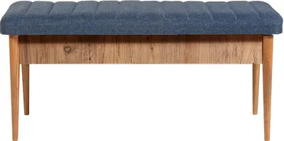 Zdjęcie produktu dla Skye Decor, Vina Bench Dark Blue, Atlantic, ławka, sosna atlantycka, 100 % PŁYTA MELAMINOWA, 110 x 40 x 48 cm